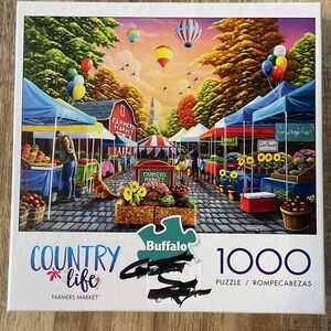 Buffalo David Bitton Farmers Market Jigsaw Puzzle - Multicolor